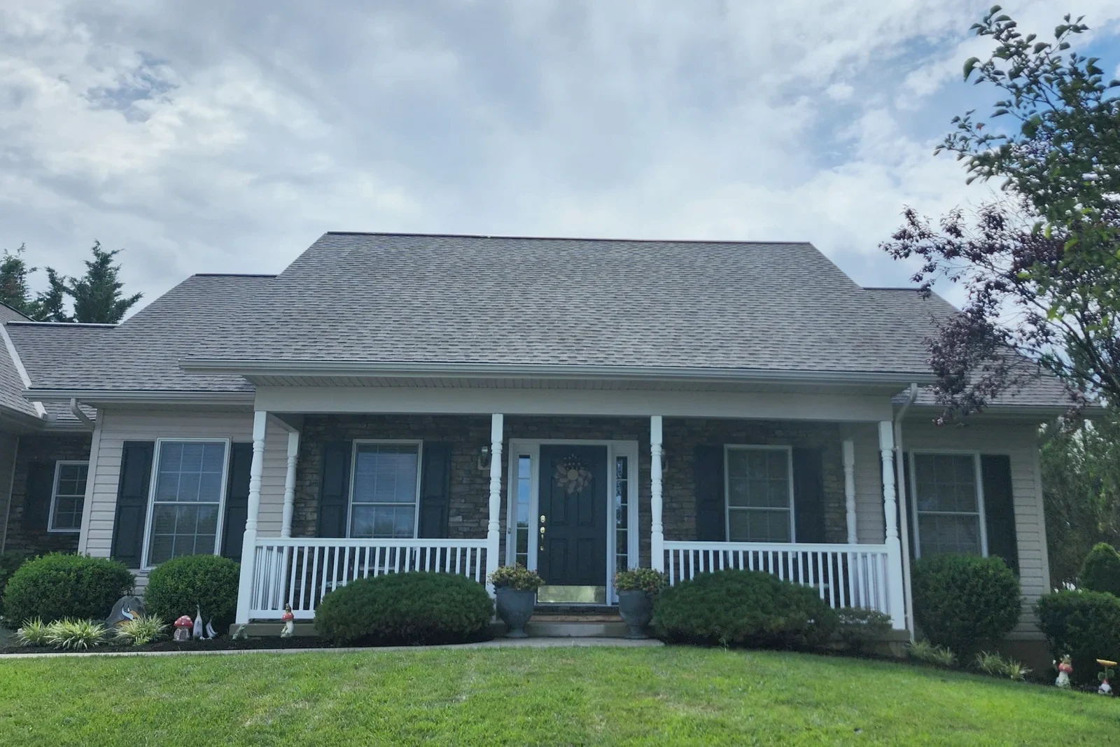 Same roof after SoyFuze soy oil roof treatment rejuvenation